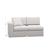 Milford Modular Sectional - Left Arm Facing Loveseat - Grove Collective