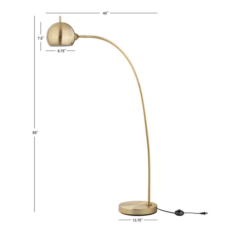 Curved Arch Floor Lamp - Grove Collective