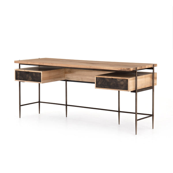 MIGUEL DESK-BLEACHED WALNUT - Grove Collective