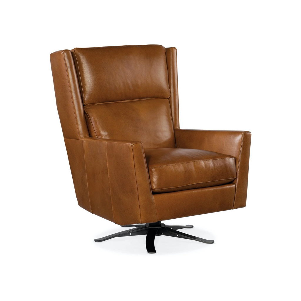 Julius Pillow Back Leather Recliner - Club Furniture