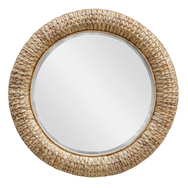 Twisted Seagrass Round Mirror