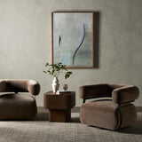 Gareth Swivel Chair - Surrey Fossil - Grove Collective