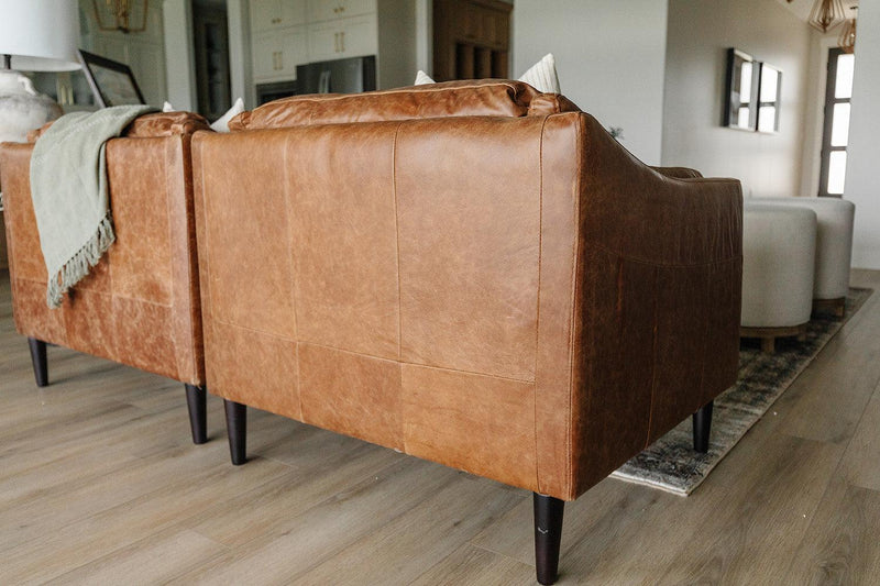 Ava Italian Leather Chair - Grove Collective