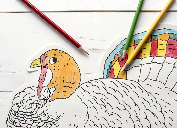 Turkey Coloring Placemat - Grove Collective