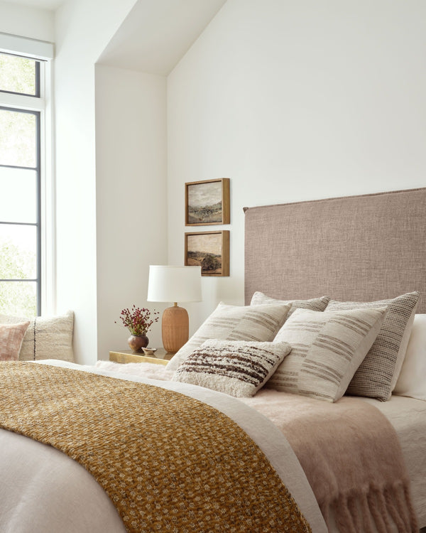 Morro Pillow - Natural / Grey - Amber Lewis × Loloi