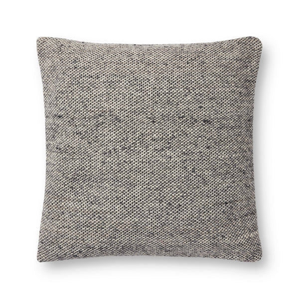 Claudette Pillow - Charcoal / Grey - Amber Lewis × Loloi