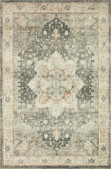 Rosette Rug - Slate / Ivory