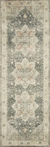 Rosette Rug - Slate / Ivory