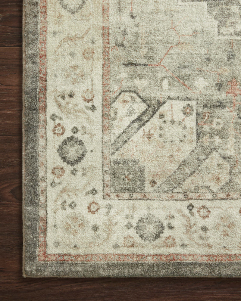 Rosette Rug - Slate / Ivory