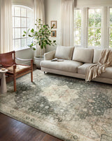 Rosette Rug - Slate / Ivory