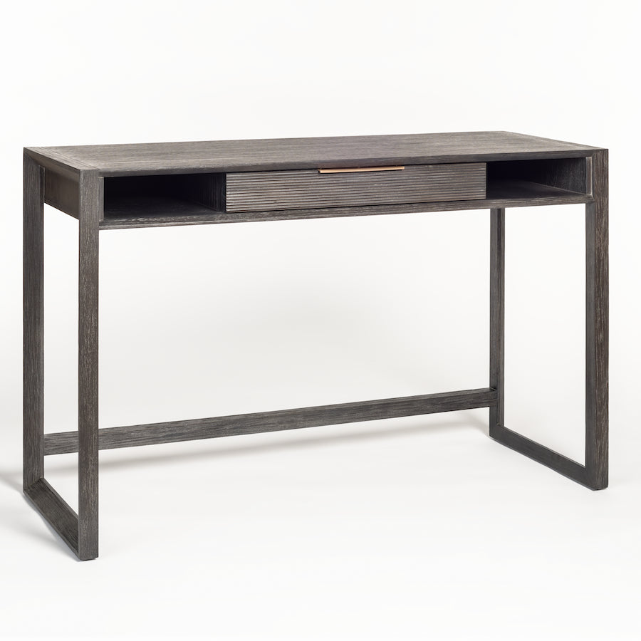 Riley Desk, Wood, Brushed Carbon Finish | Grove Collective