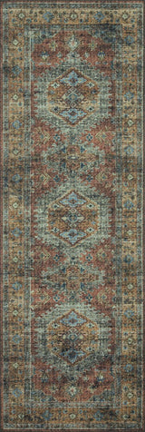 Skye Rug - Terracotta / Sky - Grove Collective