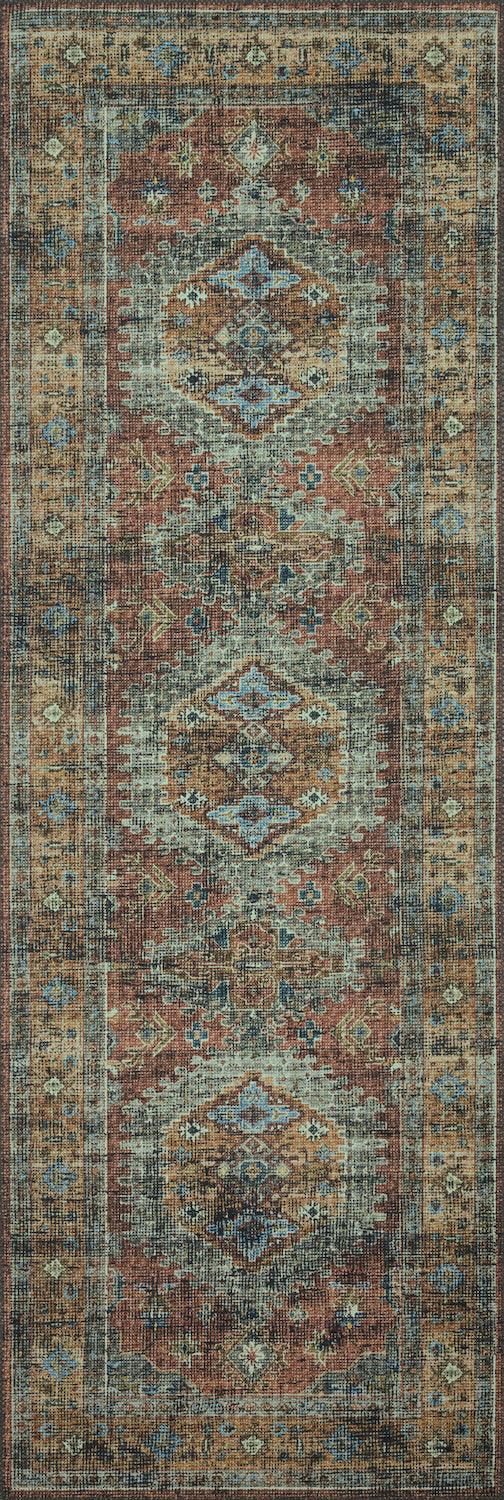 Skye Rug - Terracotta / Sky - Grove Collective