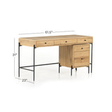 Eaton Desk with Filing Cabinet - Grove Collective