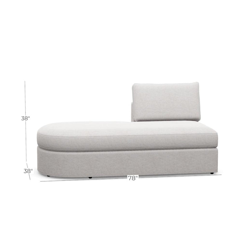 Milford Modular Sectional - Left Facing Arc End Section - Grove Collective