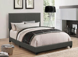 Boyd Upholstered Charcoal Bed - Grove Collective