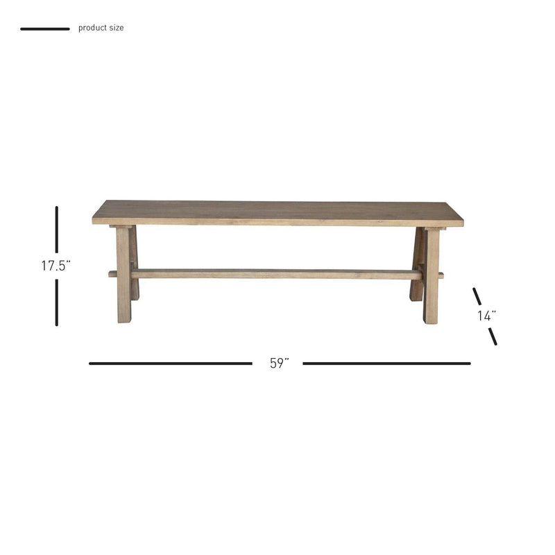 Aurora Dining Bench - Grove Collective