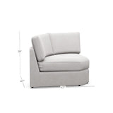 Milford Modular Sectional - Curved Corner Chair - Grove Collective