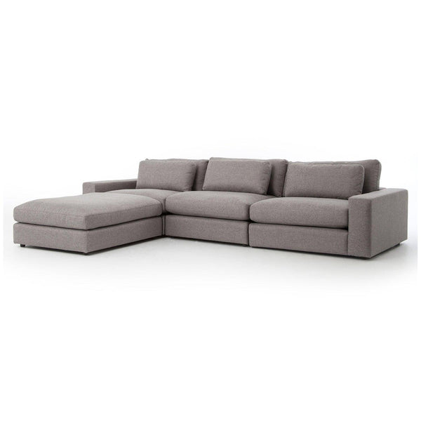 Bloor 3-Piece Sectional with Ottoman - Grove Collective