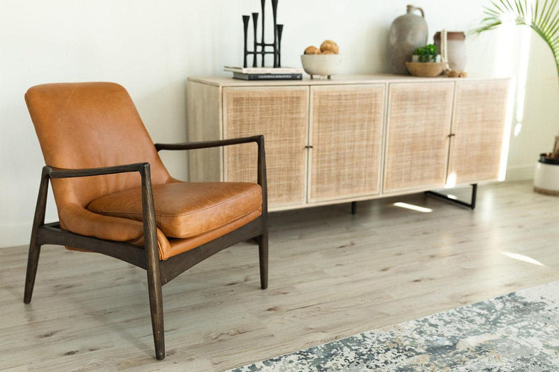 Braden Leather Accent Chair - Grove Collective