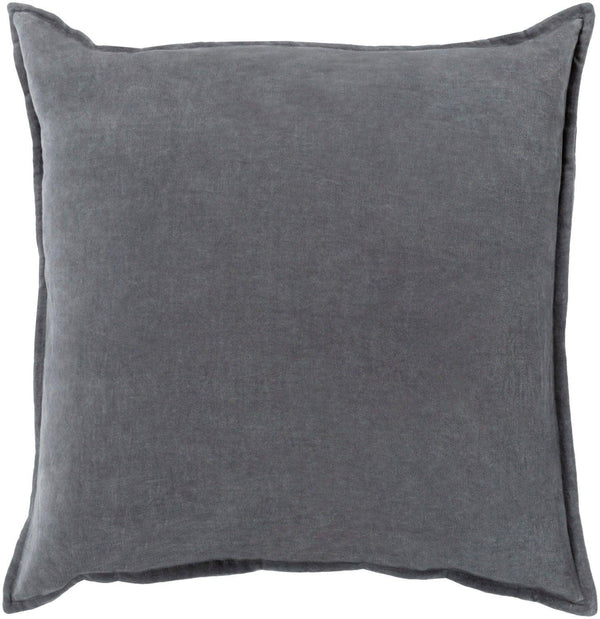 Charcoal Velvet Pillow - Grove Collective