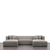 Clifton U-Shape Sectional - Grey - Grove Collective