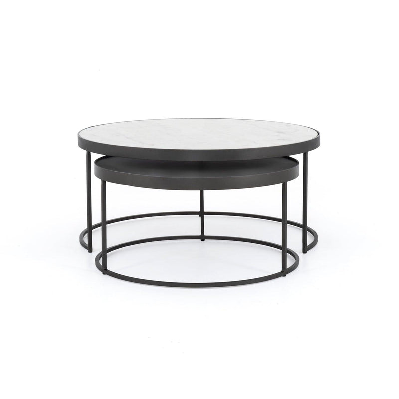 Evelyn Round Nesting Coffee Table - Grove Collective