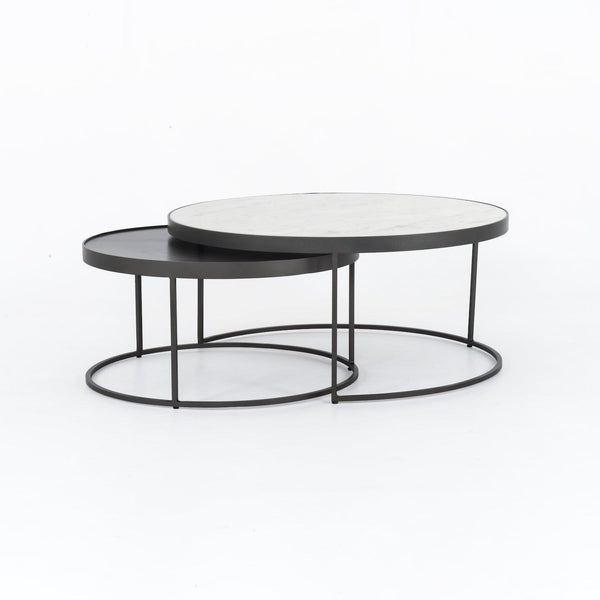 Evelyn Round Nesting Coffee Table - Grove Collective