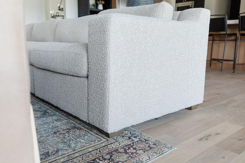Rowan Modular Sofa or Sectional - Performance Fabric - Textured Oatmeal Right Arm - Grove Collective