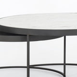 Evelyn Round Nesting Coffee Table - Grove Collective
