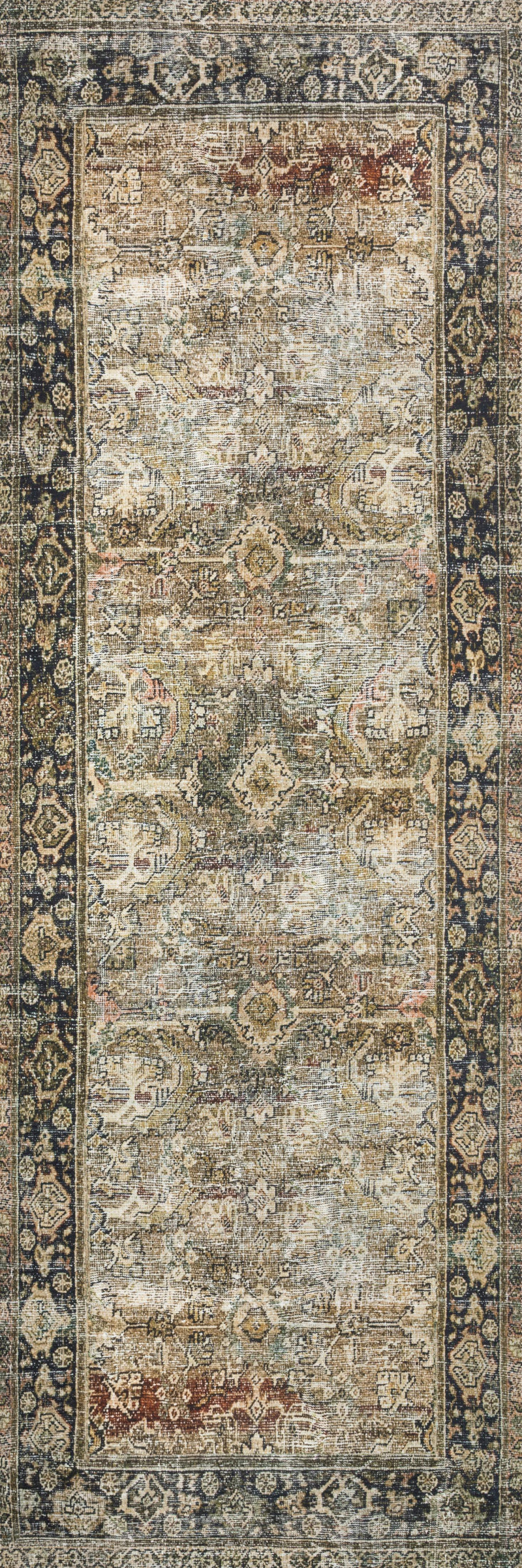Layla Rug - Olive / Charcoal - Grove Collective