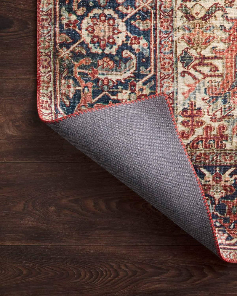 Layla Rug - Red / Navy - Grove Collective