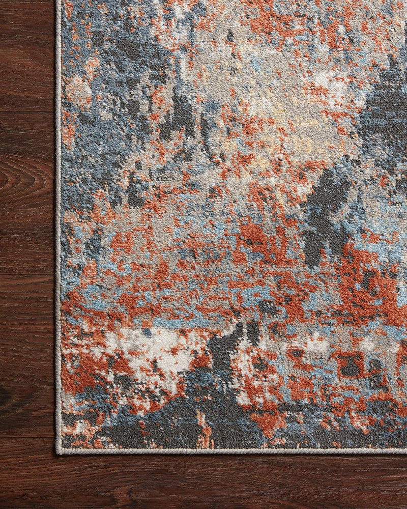 Maeve Rug - Silver / Apricot - Grove Collective