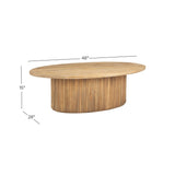 Patricia Oval Coffee Table - Grove Collective