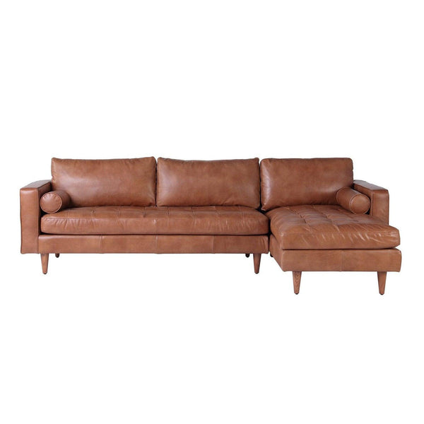 Dublin Leather Sectional - Grove Collective