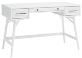 Transitional White Writing Desk - Grove Collective