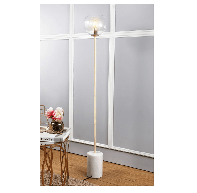 Marble & Gold Floor Lamp - Grove Collective