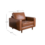 Holloway Leather Armchair - Grove Collective