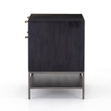 Trey Oversized Nightstand/Filing Cabinet Black Wash Poplar - Grove Collective
