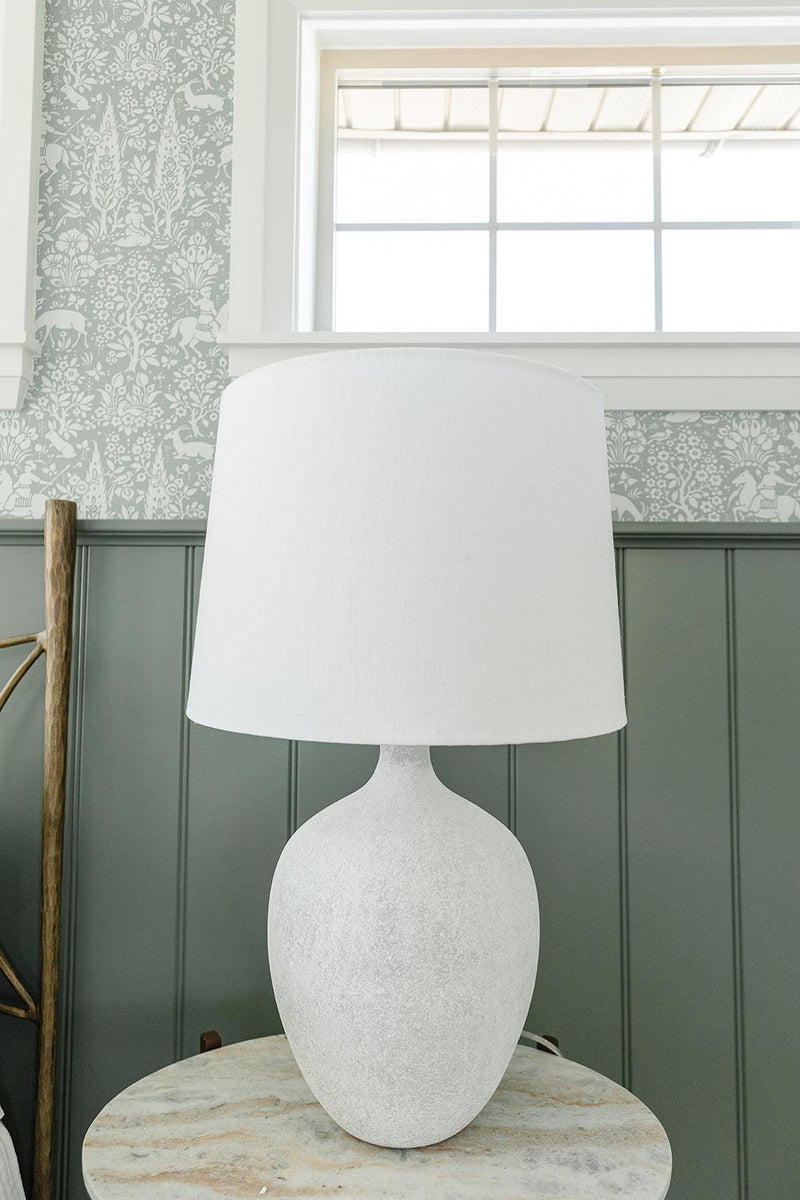 White Marble Table Lamp - Grove Collective