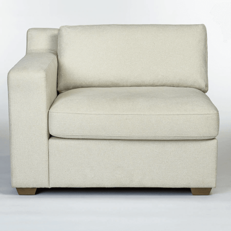 Rowan Modular Sofa or Sectional - Performance Fabric - Almond Dust Left Arm - Grove Collective