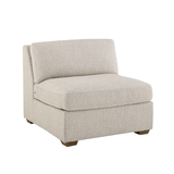 Rowan Modular Sofa or Sectional - Performance Fabric - Textured Oatmeal Armless - Grove Collective
