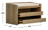Percy Storage Bench Rustic Oak - Grove Collective