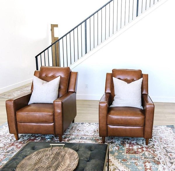Holloway Leather Pushback Recliner - Grove Collective