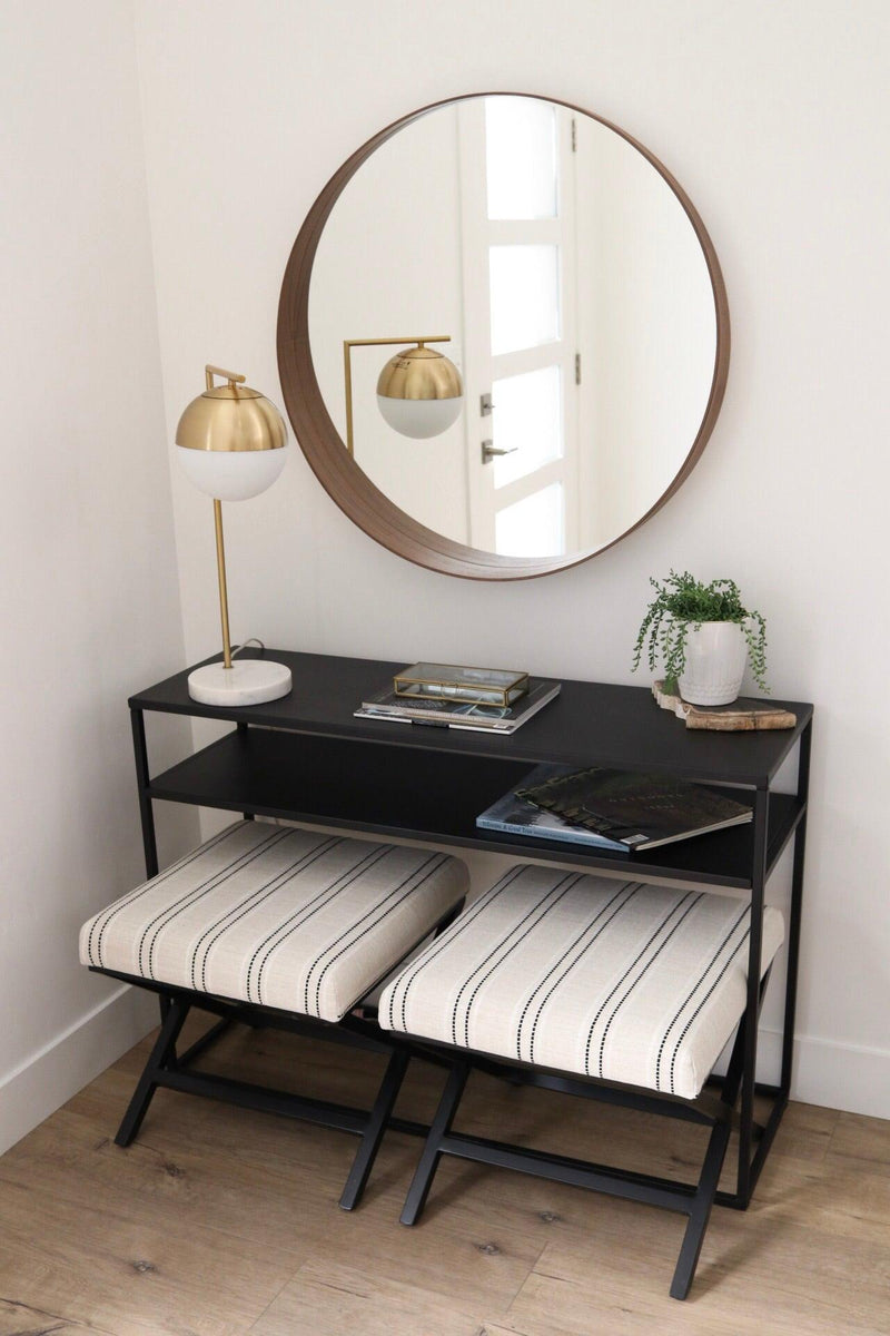 Eden Ivory Ottoman - Grove Collective