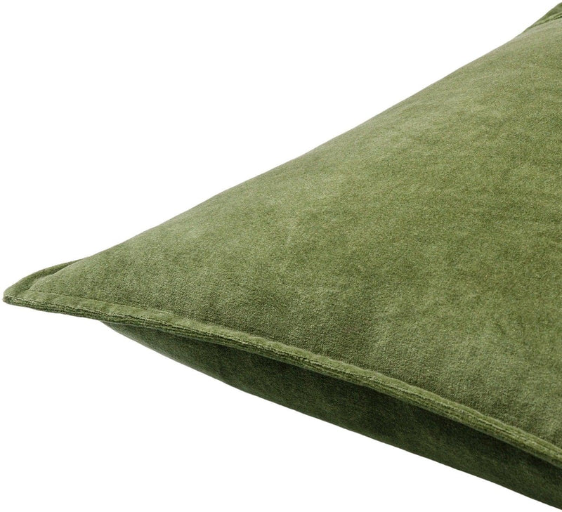 Olive Velvet Pillow - Grove Collective