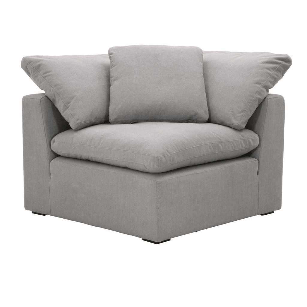 Sky Modular Grey Performance Fabric Corner Grove Collective