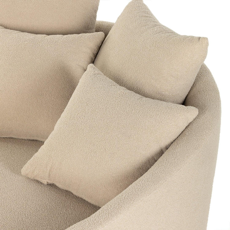 Sophie Media Lounger - Socorro Taupe - Grove Collective