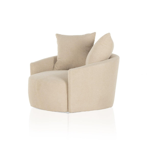 Sophie Swivel Chair - Socorro Taupe - Grove Collective
