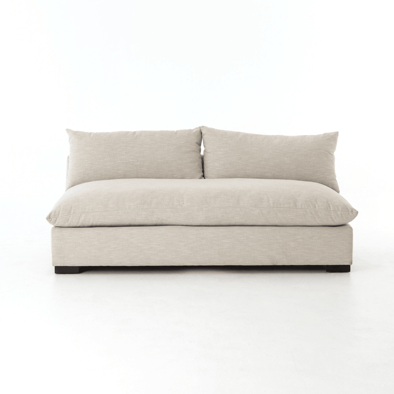 Grant Modular Sectional - Performance Fabric Armless Double Oatmeal - Grove Collective
